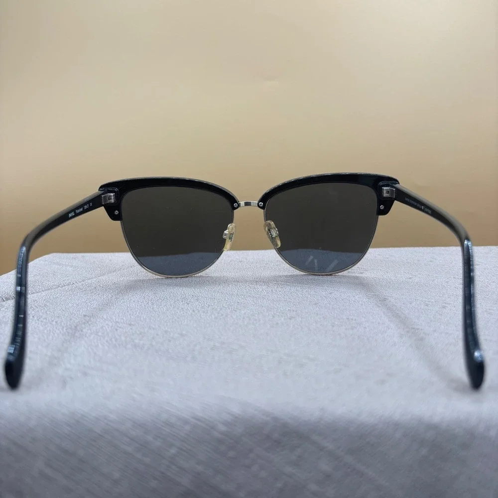 INVU Polarized Cat Eye Sunglasses Black Gold Swiss Eyewear Group 139-C1